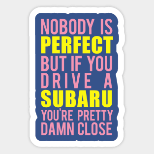 Subaru Owners Sticker